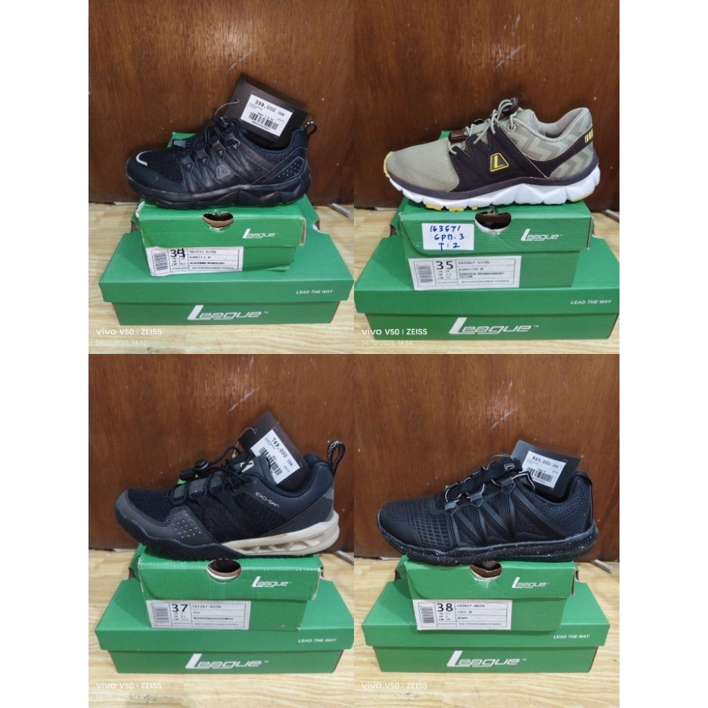 Sepatu League Anak Hitam Kumo XTO Cage Running Shoes Original Sale Stock