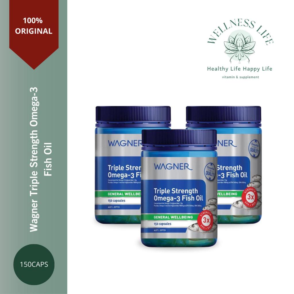 Wagner Triple Strength Omega-3 Fish Oil 150 Capsules