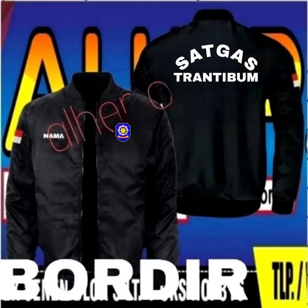 ready stok full bordir jaket satpol PP jaket bomber satpol PP jaket kerja satpol PP jaket seragam sa