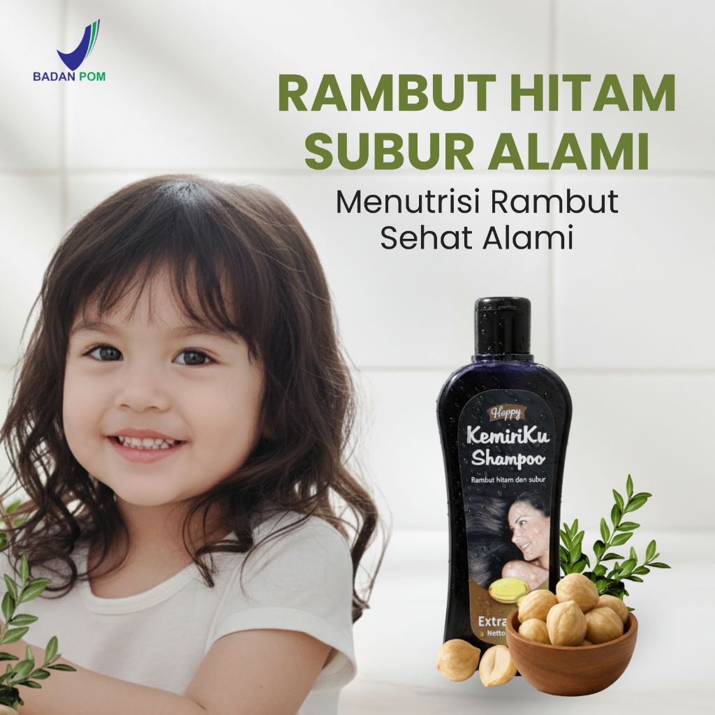 Shampo Penumbuh Rambut Cepat Shampo Penghitam Rambut Uban Dan Bebas Rontok Dengan Ekstrak Minyak Kem