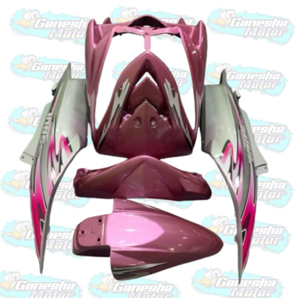 Full Set Body Halus Mio Soul Warna Pink Taycan Mix Grey / Body Halus Mio Soul Lampu 1