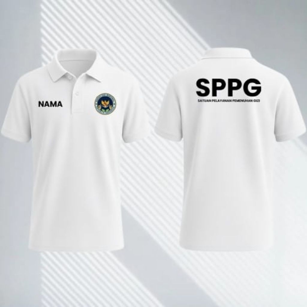 KAOS POLO SERAGAM BGN DAN SPPG MBG RIQUES SABLON