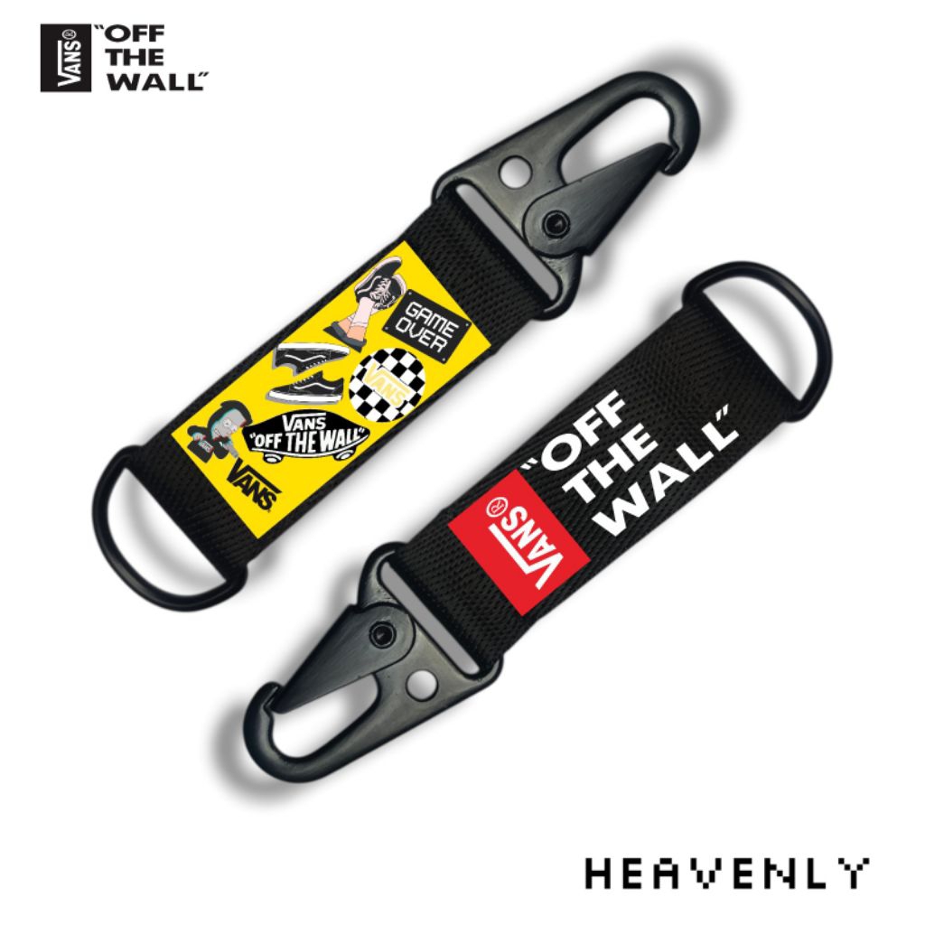 Gantungan Kunci - Gantungan Keychain Ring D vans Kuning