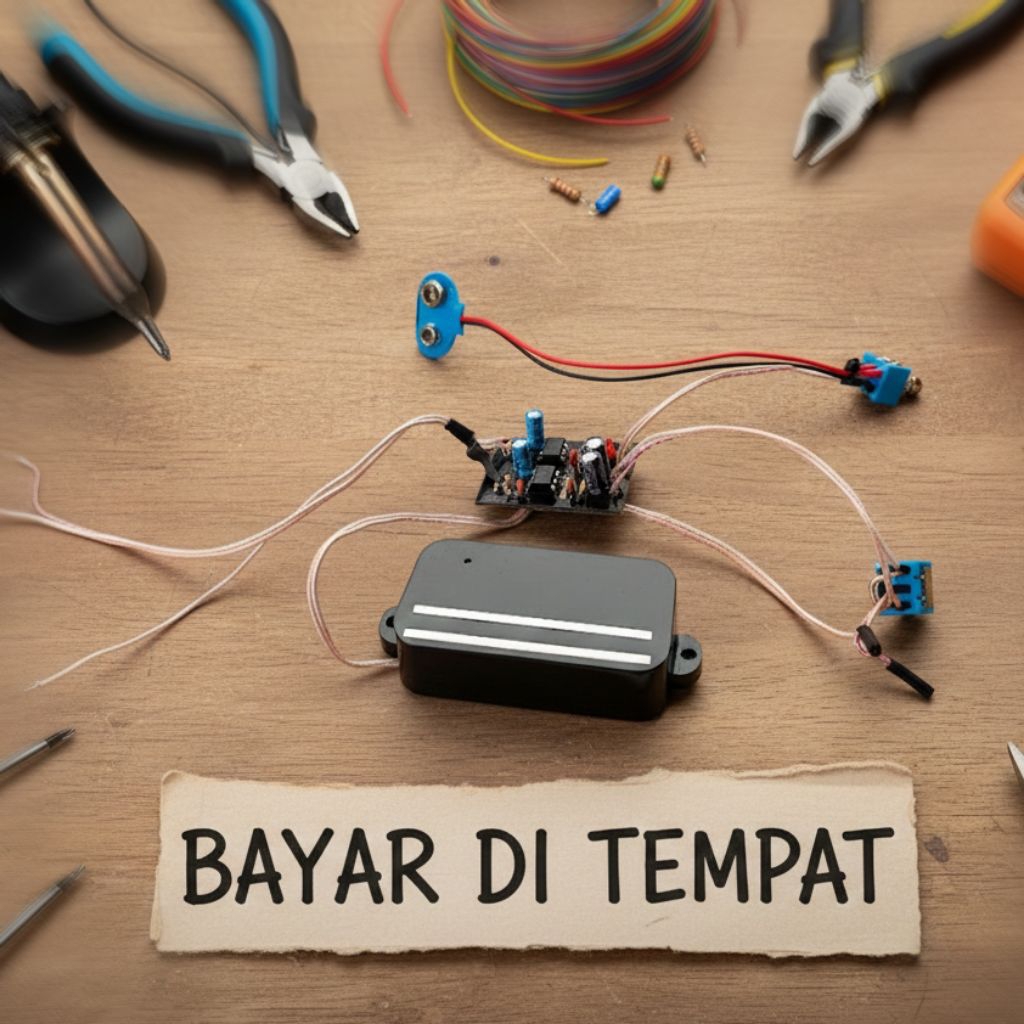 Sustainer Guitar Pickup 2 Mode Harmonic + Normal 9V Active Circuit