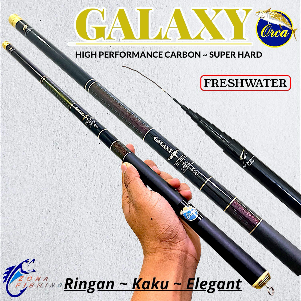 Joran Tegek Orca Galaxy 450 Cm High Carbon Ringan Kaku