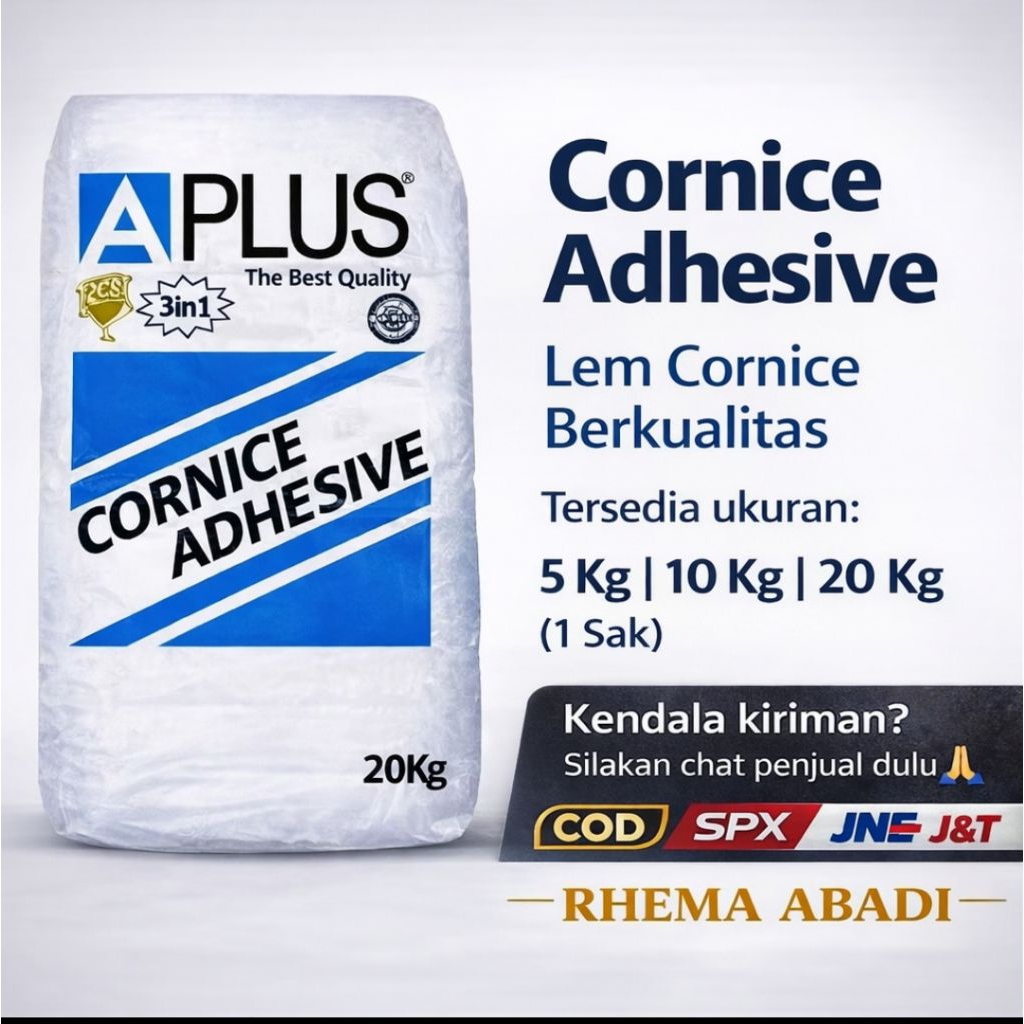 READY STOCK Compound Gypsum A Plus | Kompon Gypsum Halus | 5–20 Kg | Dinding & Plafon