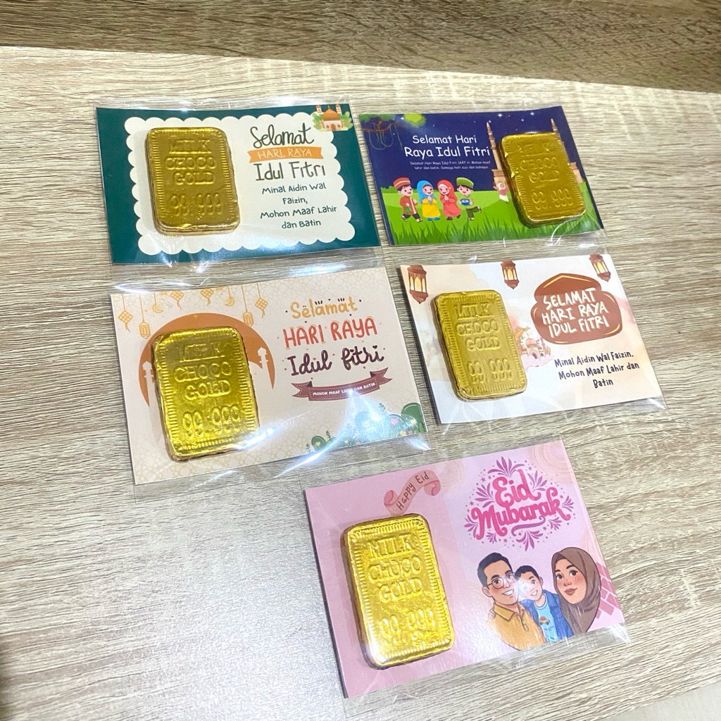 Mini Gift Coklat Emas | Hadiah Idul Fitri Custom