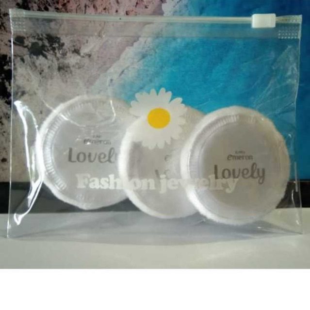 6 Pcs Spons Bedak EMERON LOVELY Free Pouch - Spons Bedak Tabur Berkualitas