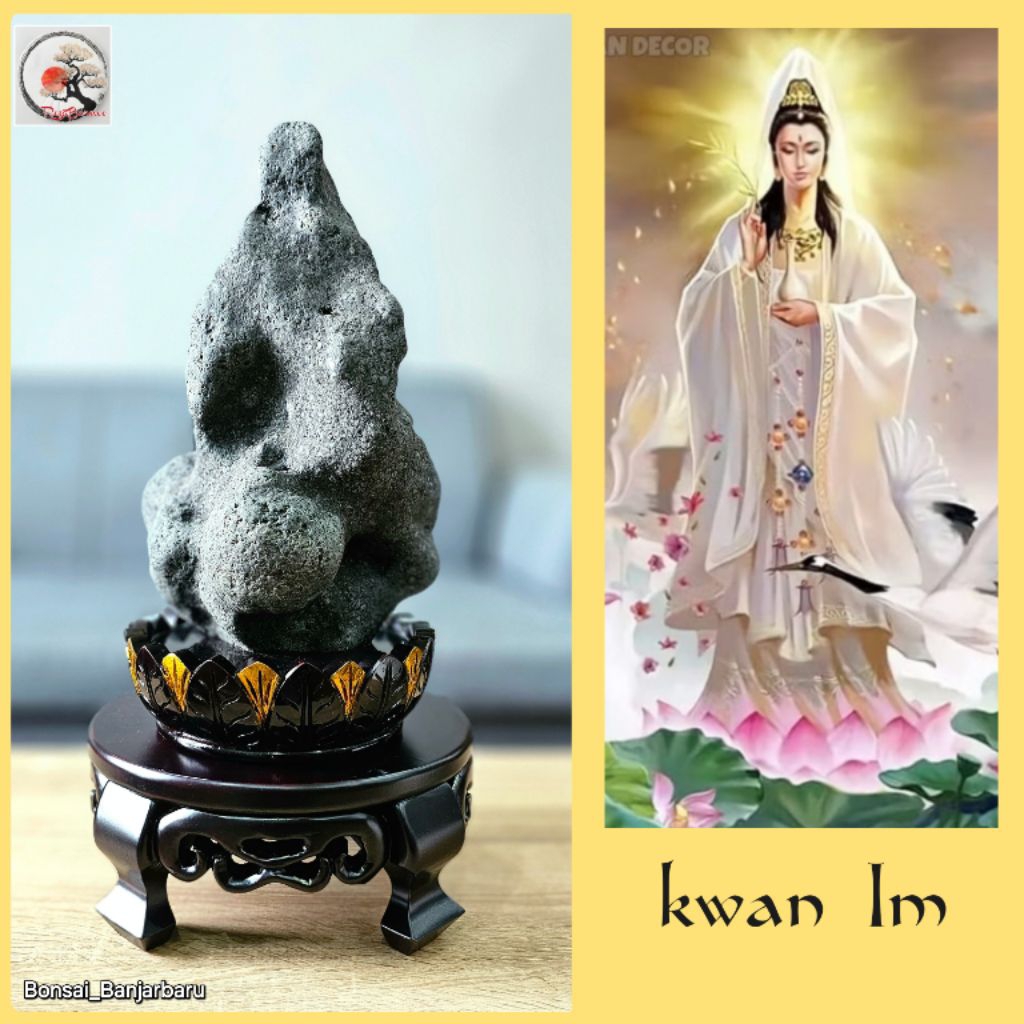 Suiseki Berjudul Dewi Kwan Im Full Set