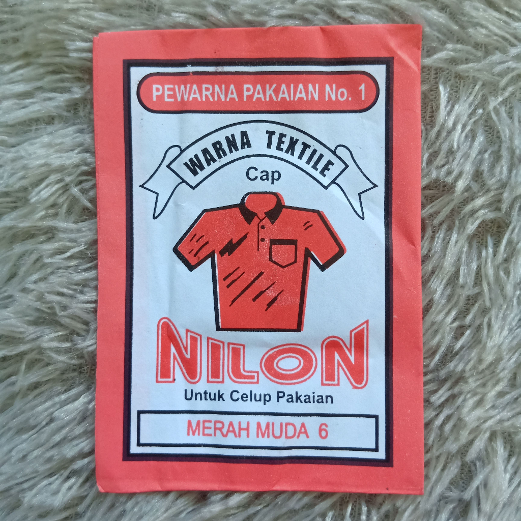 Wenter NILON Warna Merah Muda Pink Wantex Wantek Pewarna Kain Pakaian Textil Permanen Jaket Baju Jea