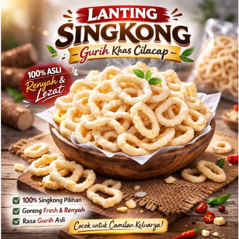 lanting singkong ketumbar lanting getuk 250gr asli cilacap adipala