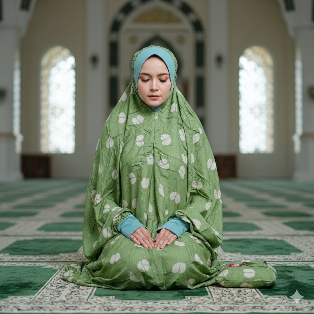 Mukena Hadramaut Dewasa Terusan Malaysia manset