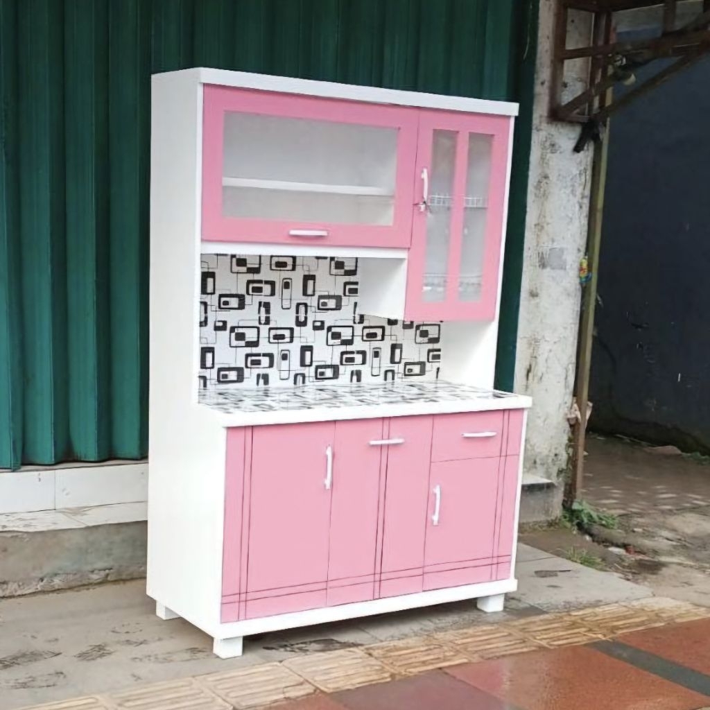 Lemari Dapur 3pintu / Rak Dapur 3pintu / Lemari Piring 3pintu