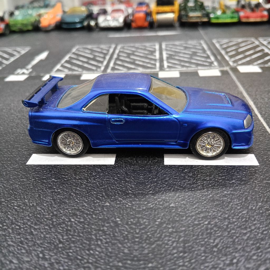JADA LOOSE 2002 NISSAN SKYLINE GTR R34 BIRU FAST FURIOUS
