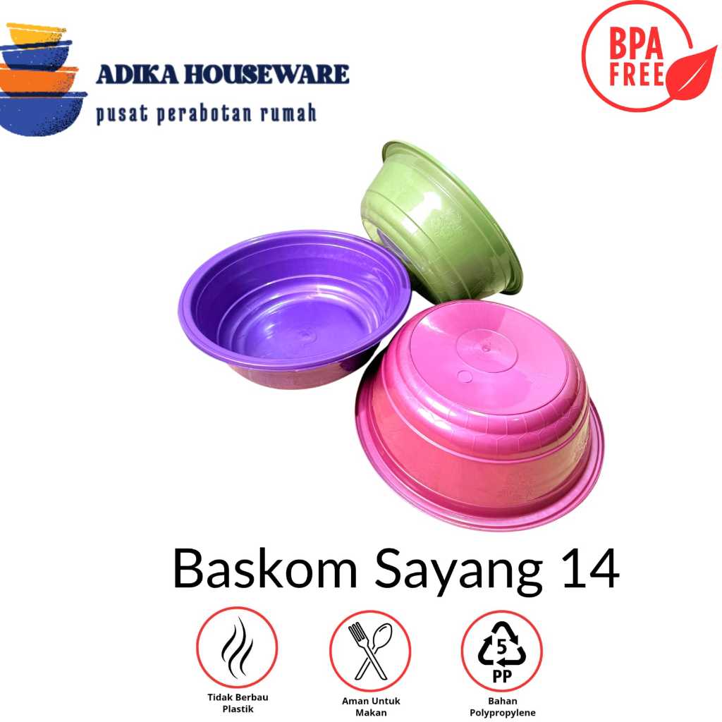 BASKOM SAYANG 14 - BASKOM NASI HAJATAN BESAR - EMBER BANCAAN PLASTIK JUMBO