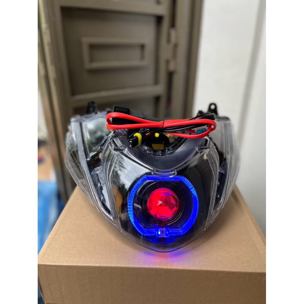 Lampu Biled Mio M3 Mio Z Mio S 125 Fulset Reflektor dan kabel Relay siap pakai