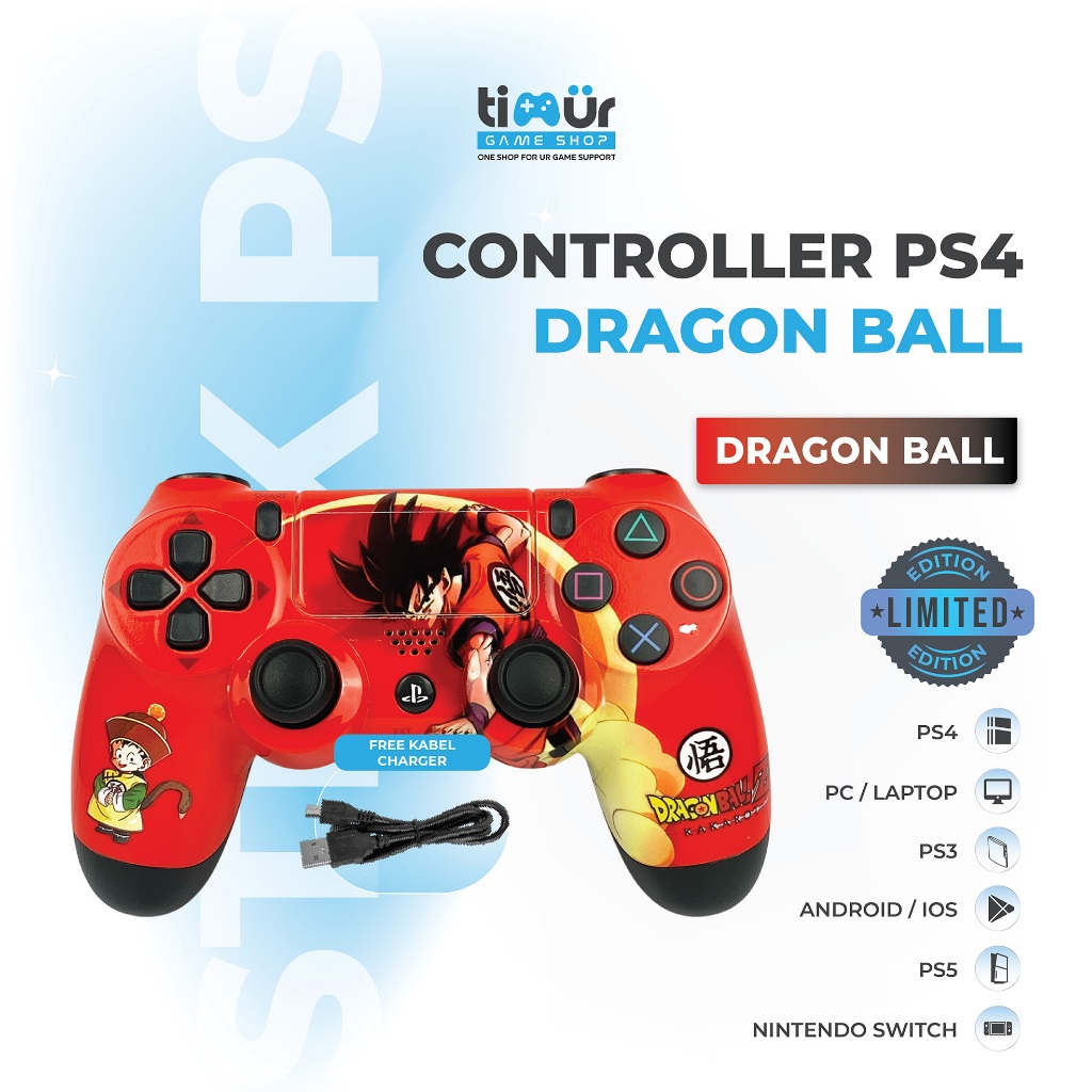 Stik PS4 Dragon Ball Wireless Limited Edition - High Quality Gamepad