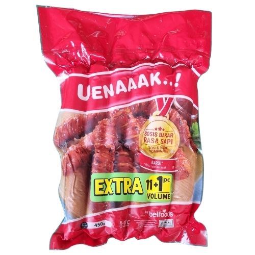 BELFOODS UENAAAK SOSIS AYAM BAKAR SAPI 450gr