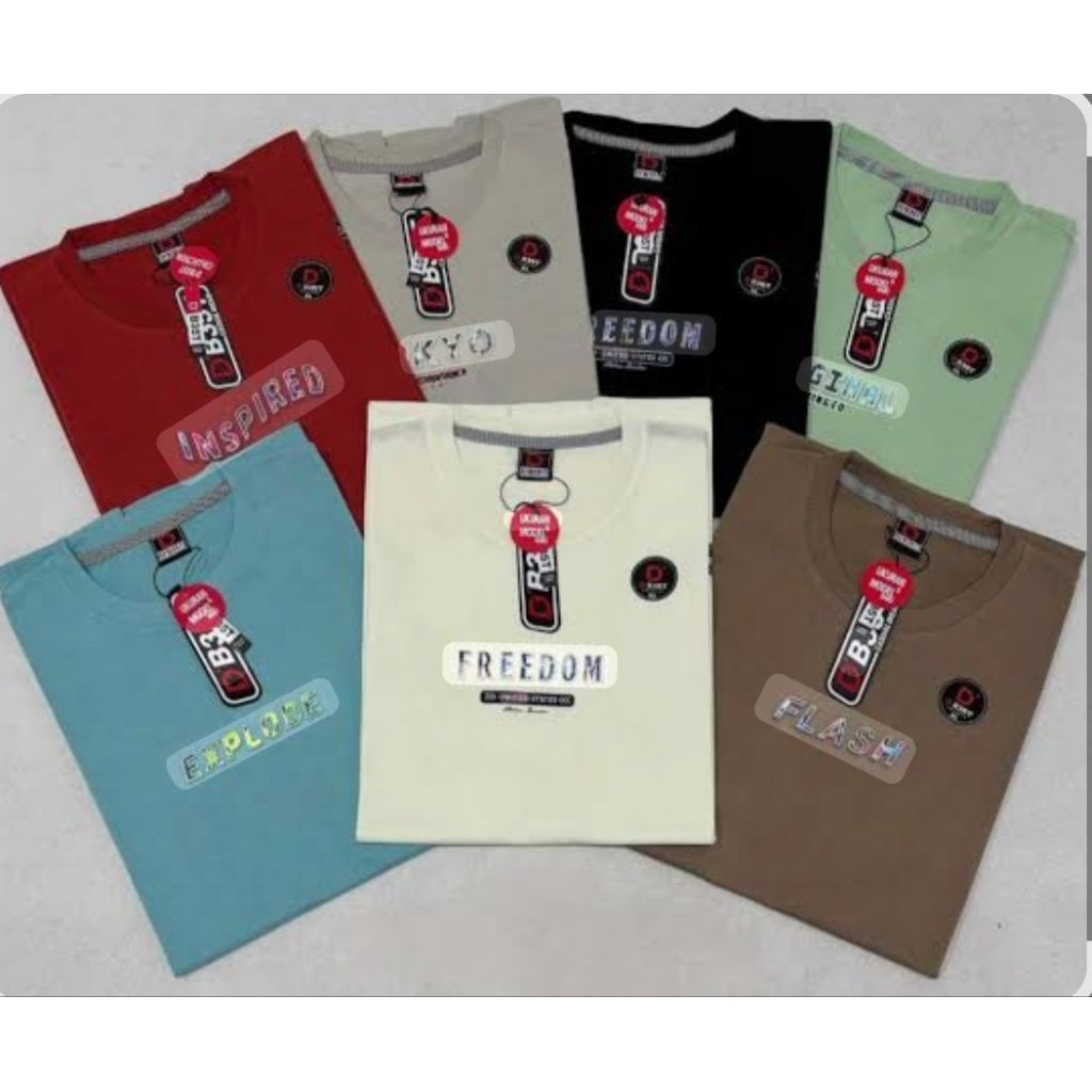 Kaos Unisex "D,BEST".lengan pendek