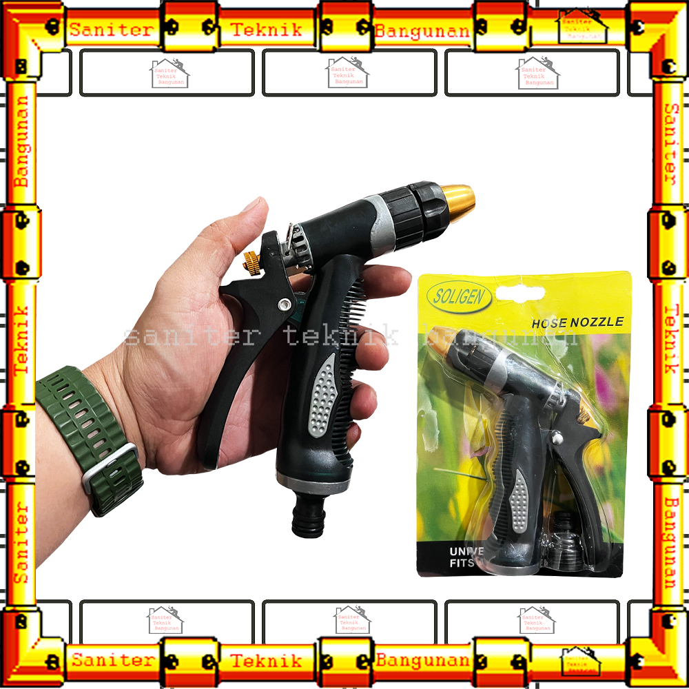 Semprotan Air Kuningan Jumbo Soligen Hose Nozzle 4023 / Semprotan Taman
