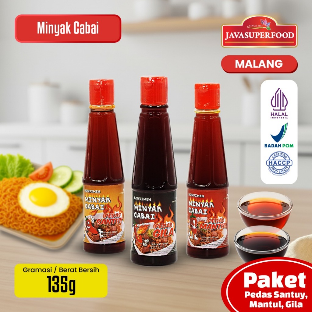 KONDIMEN MINYAK CABAI SPICY / MINYAK CABE PEDAS / CHILI OIL 135 ML