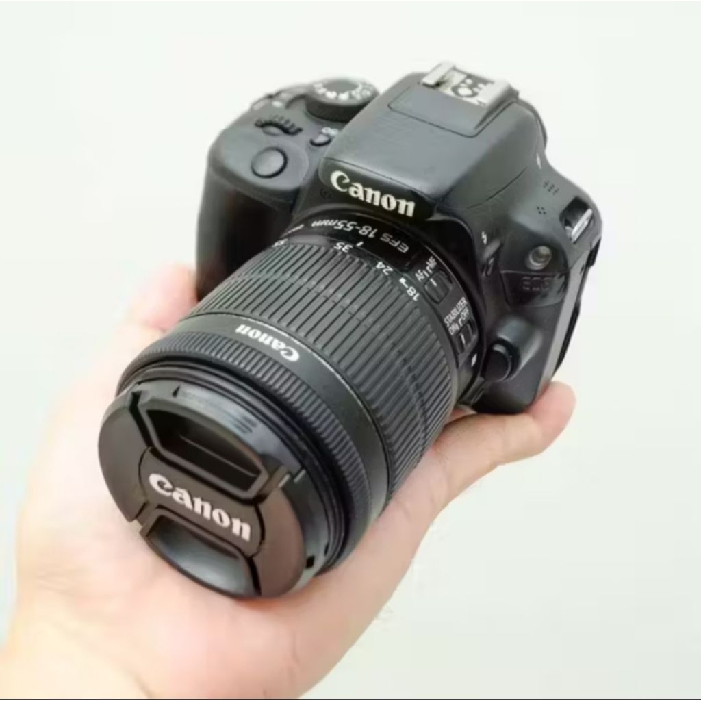 Kamera DSLR Canon EOS 100D Kit 18-55mm IS STM (Second, Touch Screen)