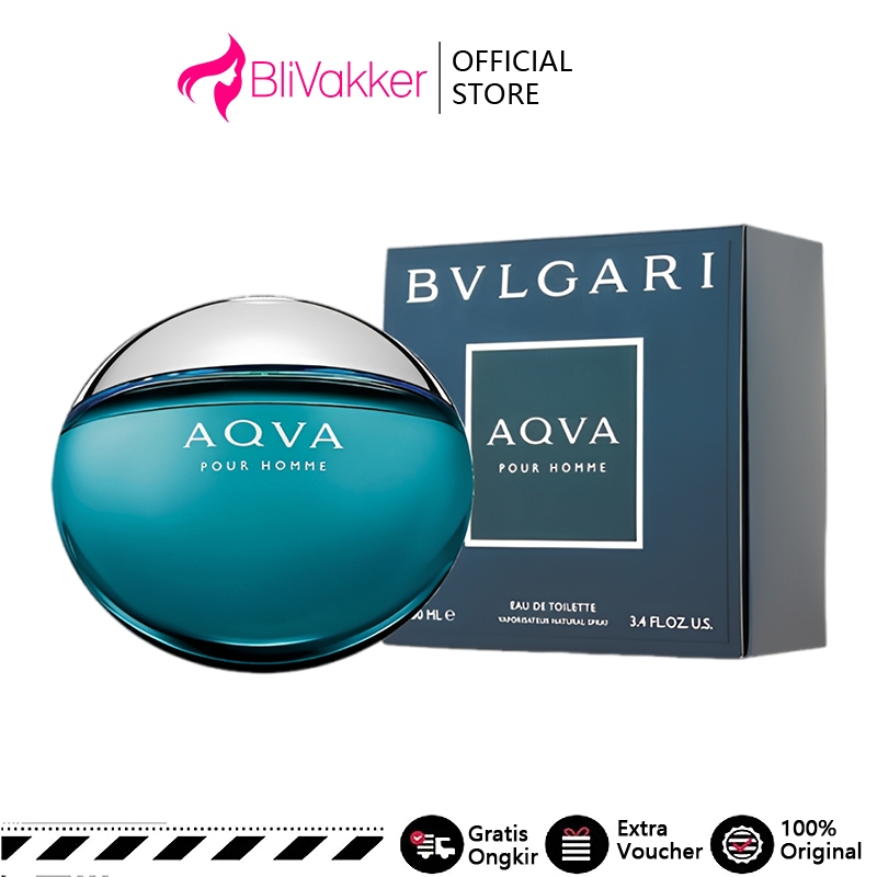 100% Original Parfum Bvlgari Aqva Pour Homme Eau de Toilette / Aqva Pour Homme Marine EDT 100ml