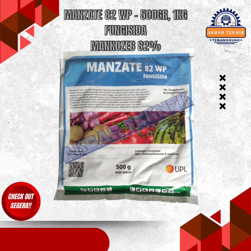 Fungisida Manzate 82WP 500gr, 1kg Mankozeb 82%