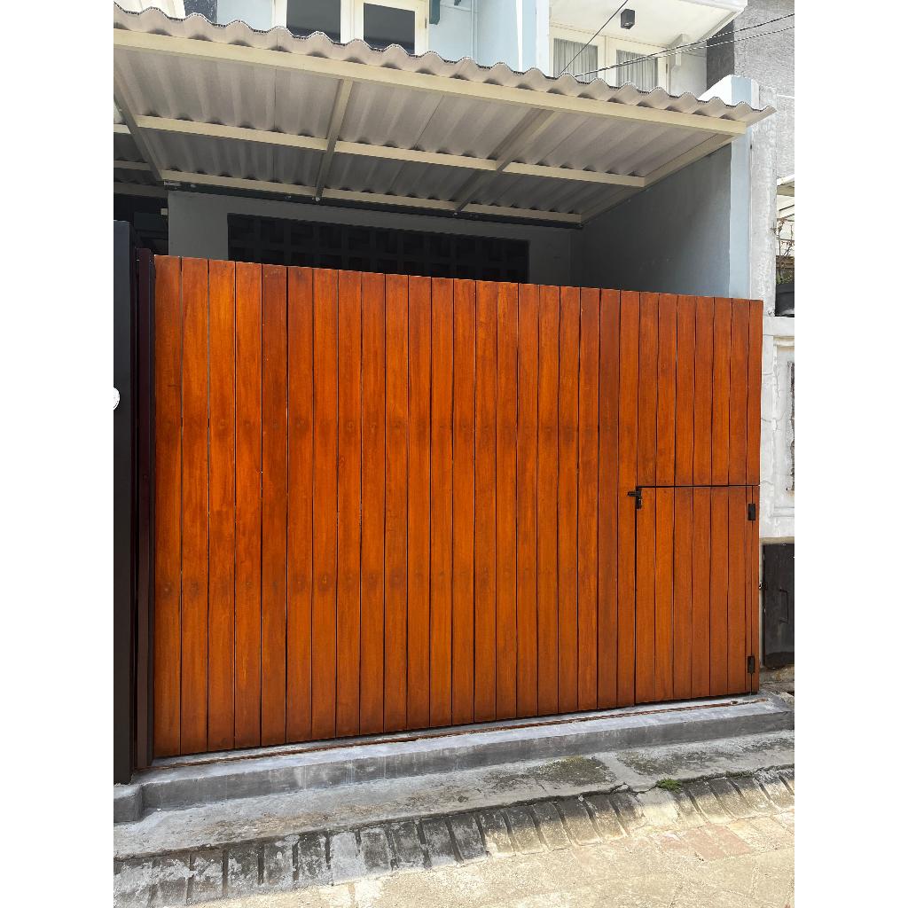 Pagar Dinding Woodplank Polos