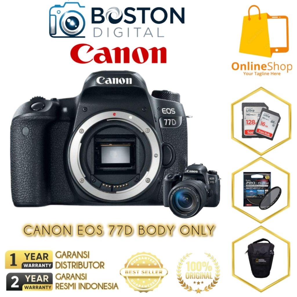 CANON EOS 77D BODY ONLY / CANON DSLR 77D BODY ONLY