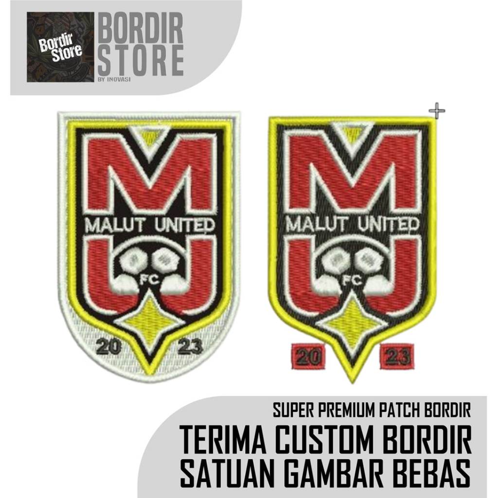 BORDIRSTORE BORDIR MALUT UNITED LOGO PATCH/EMBLEM BERKUALITAS