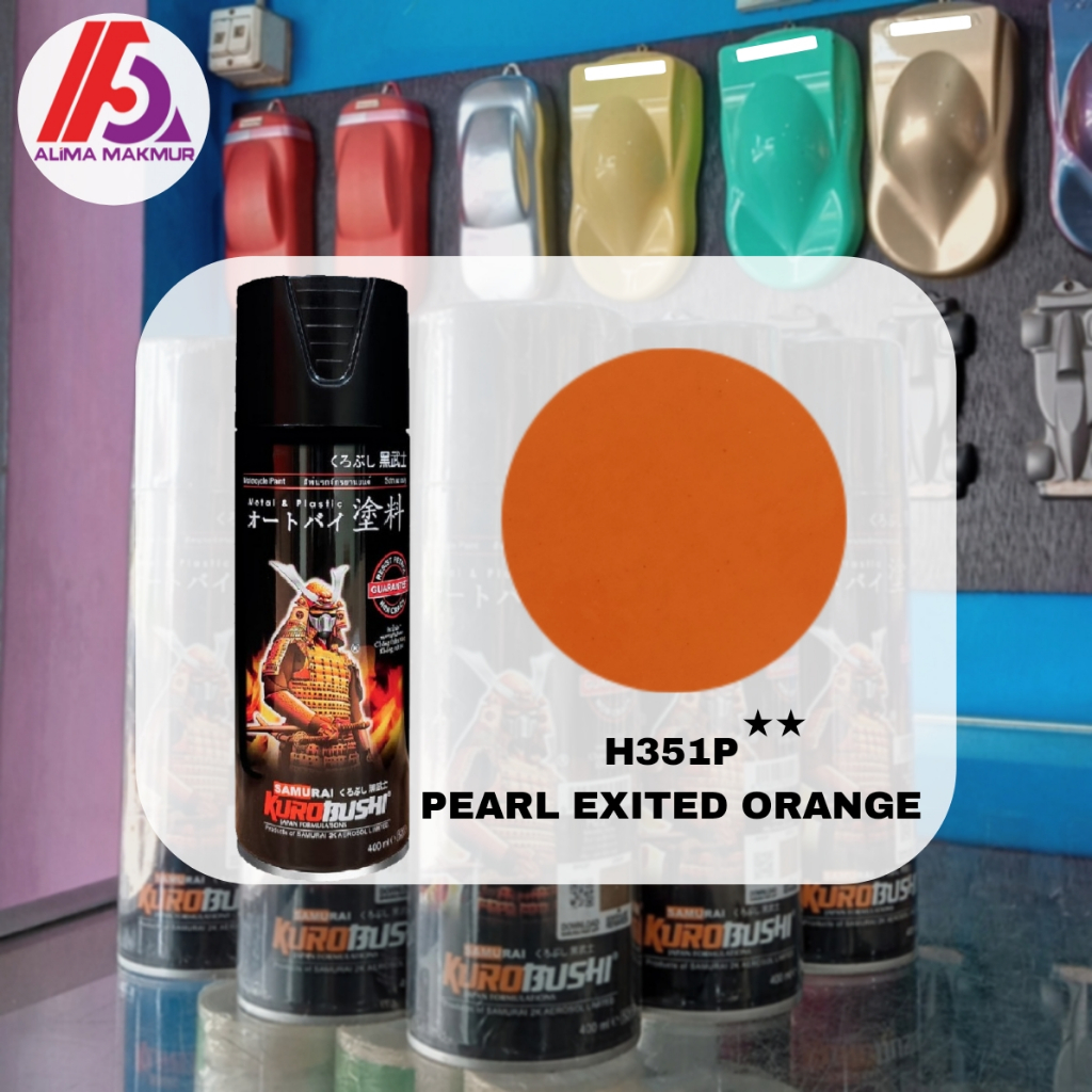 Samurai H351P Pearl Exited Orange 400ml / Pilok Oren Samurai / Pilok Orange
