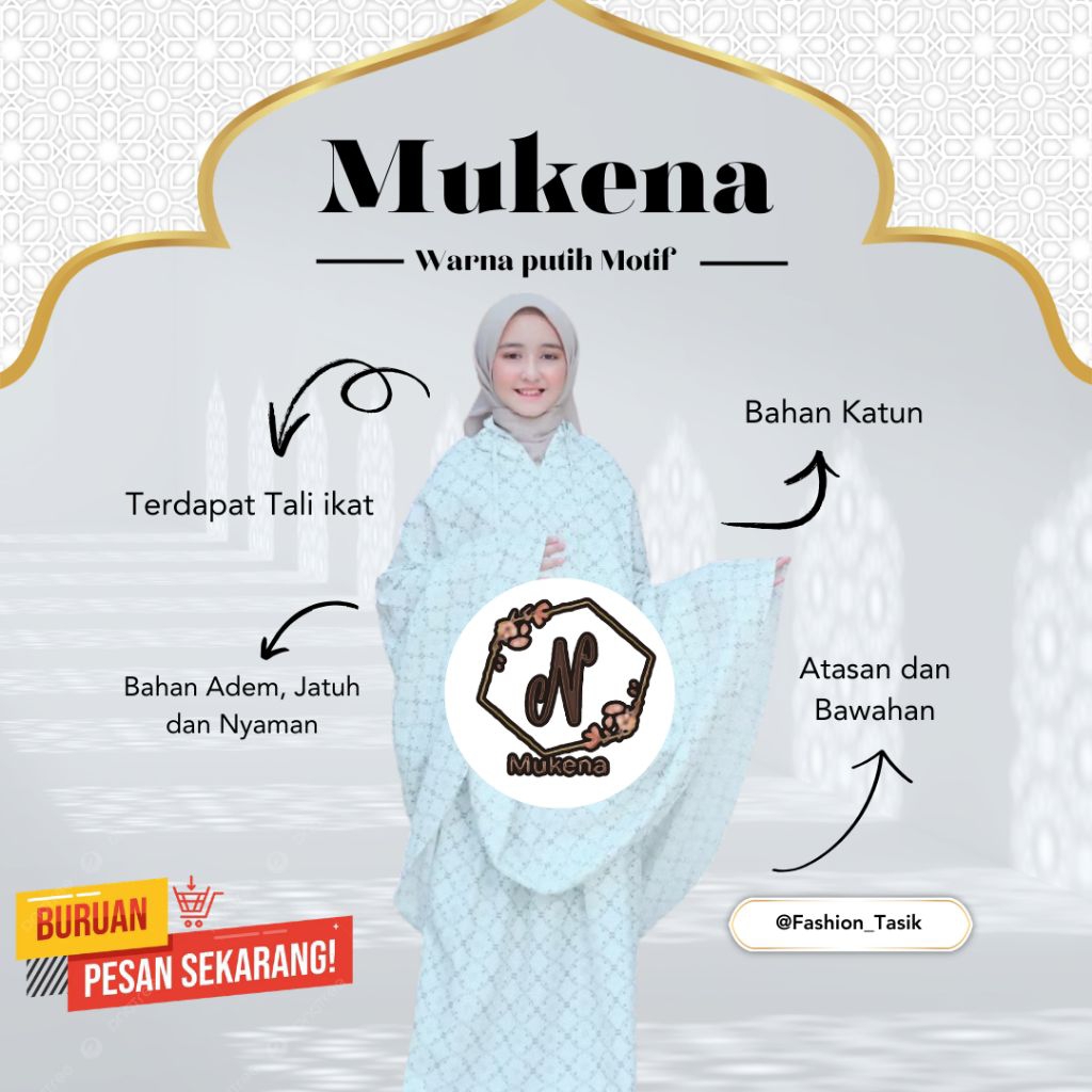 PREMIUM - Mukena Anak SD SMP 7 - 12 Tahun Motif katun - Mukenah Anak Mukena Anak Tanggung - Mukena T