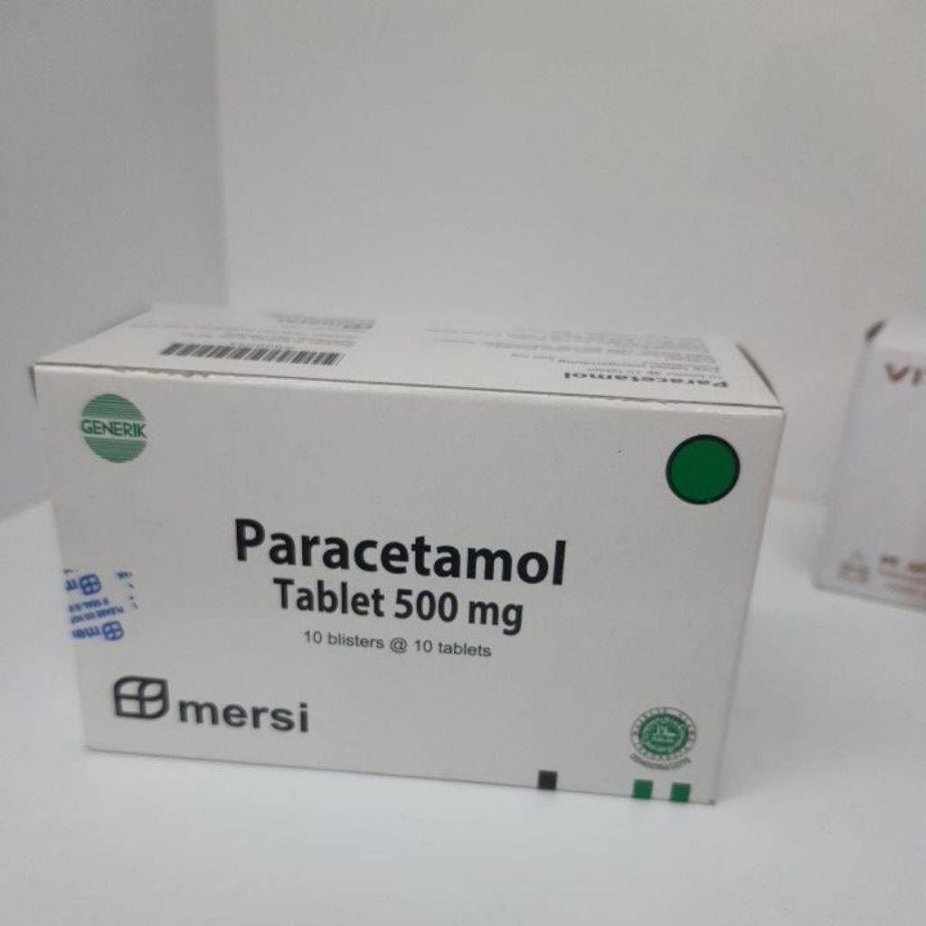 Paracetamol Mersi 500 mg 100 Tablet - Obat Demam dan Nyeri Ringan
