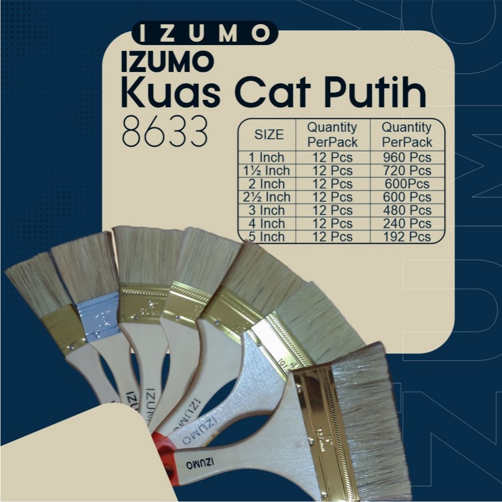 Kuas Cat Serbaguna Merek Izumo 8633 Murah
