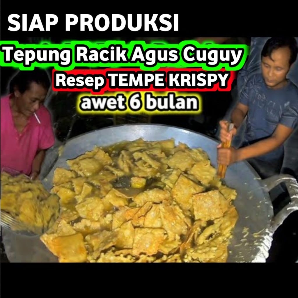 Tepung racik tempe krispy agus cuguy paket 500gr siap produksi