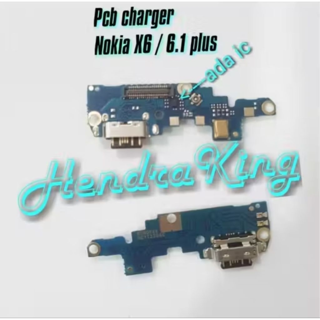 Pcb connector charger Nokia 6.1 plus with ic Nokia X6