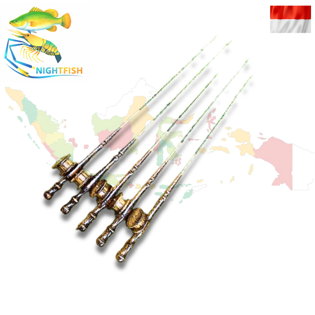 pancing udang model yoyo bahan gagang nibung / liwung