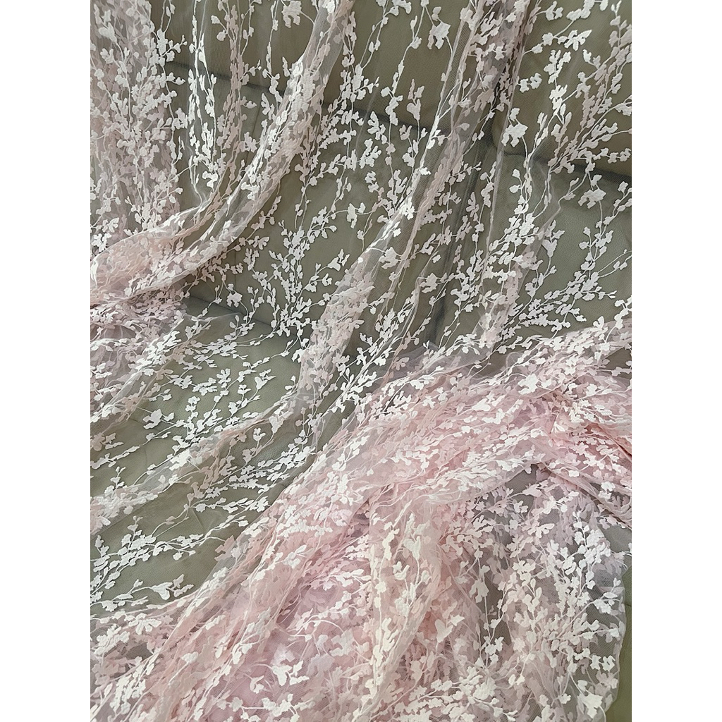 tile bordir, brokat bordir, tile bordir bunga, tile korea