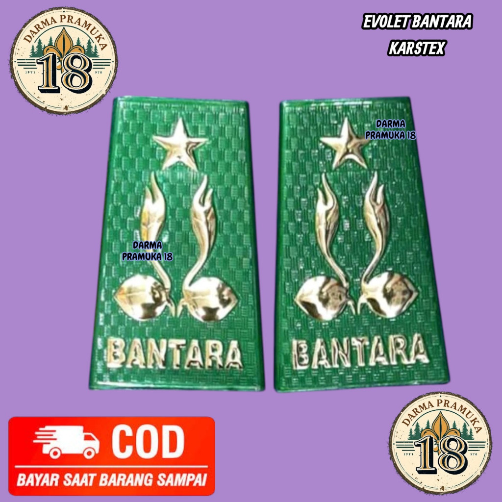 Bantara Karstek sepasang atau 2biji Balok Bantara Pramuka Tahan Air
