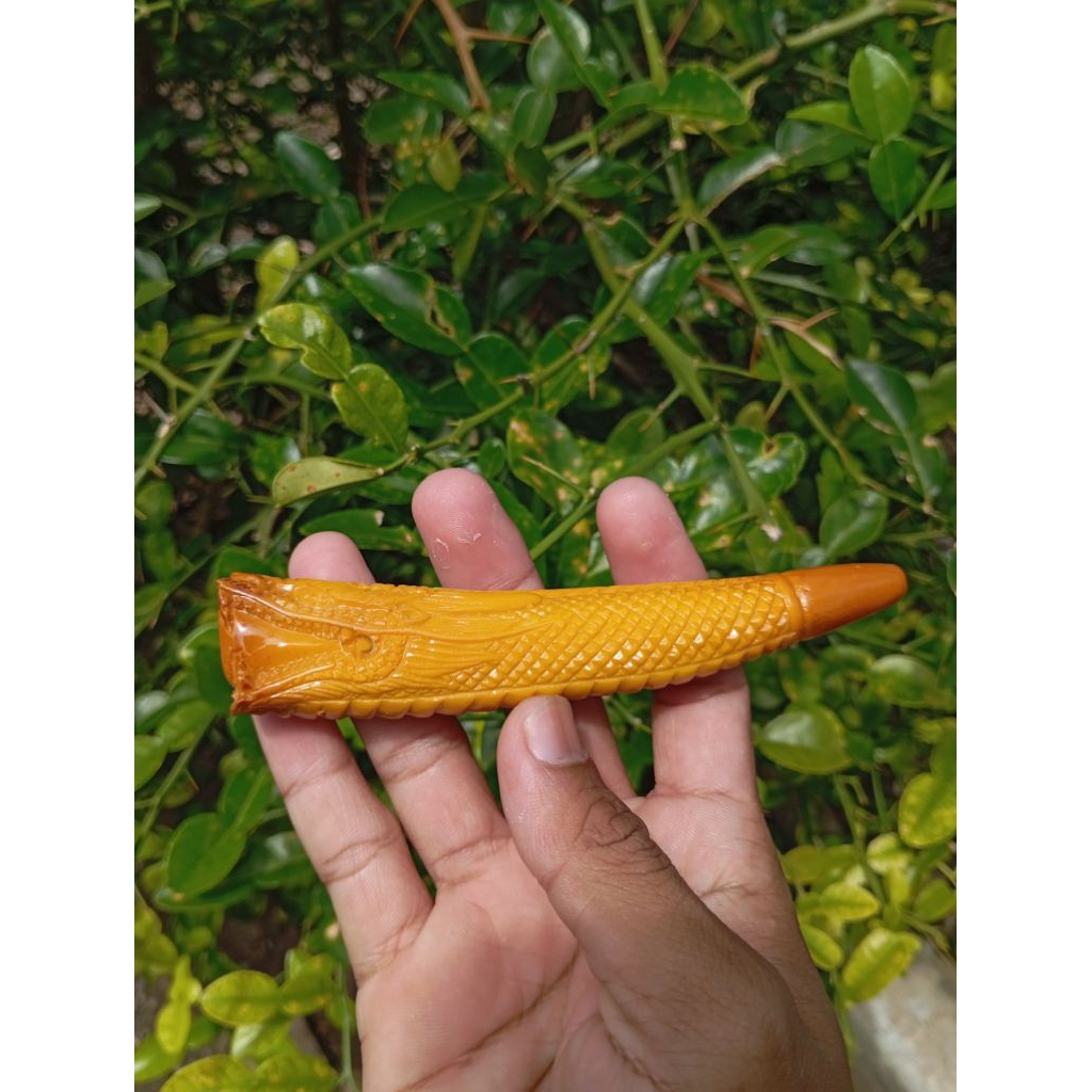 once srigading model ukir naga panjang 12cm