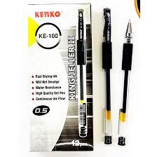 PULPEN GEL PEN KENKO 1 PACK ISI 12 PCS KE100 KING
