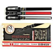 TIZO Bolpen Gel TG30630 0.5mm Hitam Portable Panjang 14cm Ketebalan 0.5mm