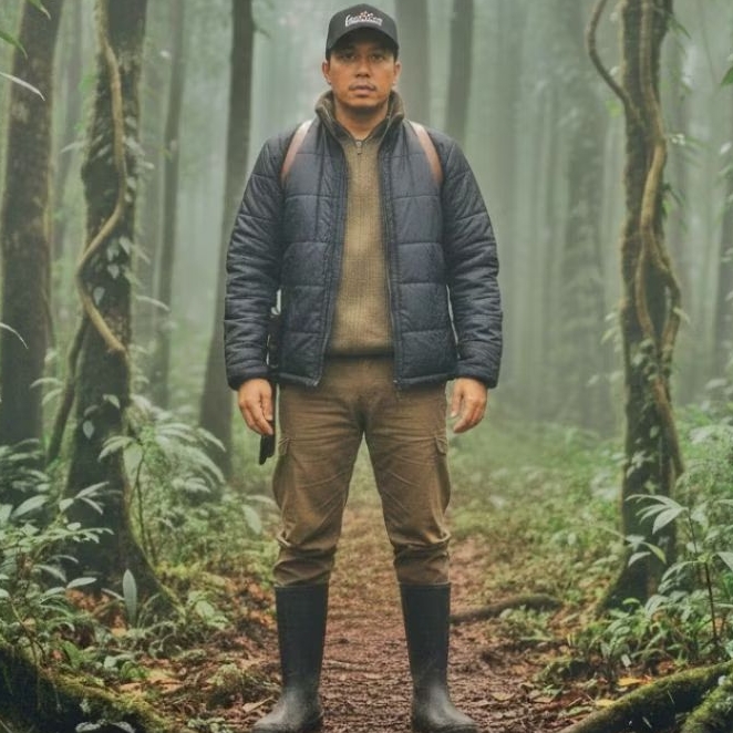 Jaket Puffer Timberland size XL(second)