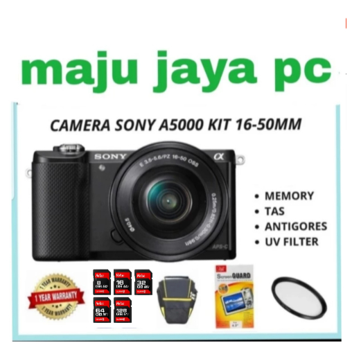KAMERA SONY A5000 / KAMERA MIRRORLESS SONY A5000 KIT 16-50MM BARU