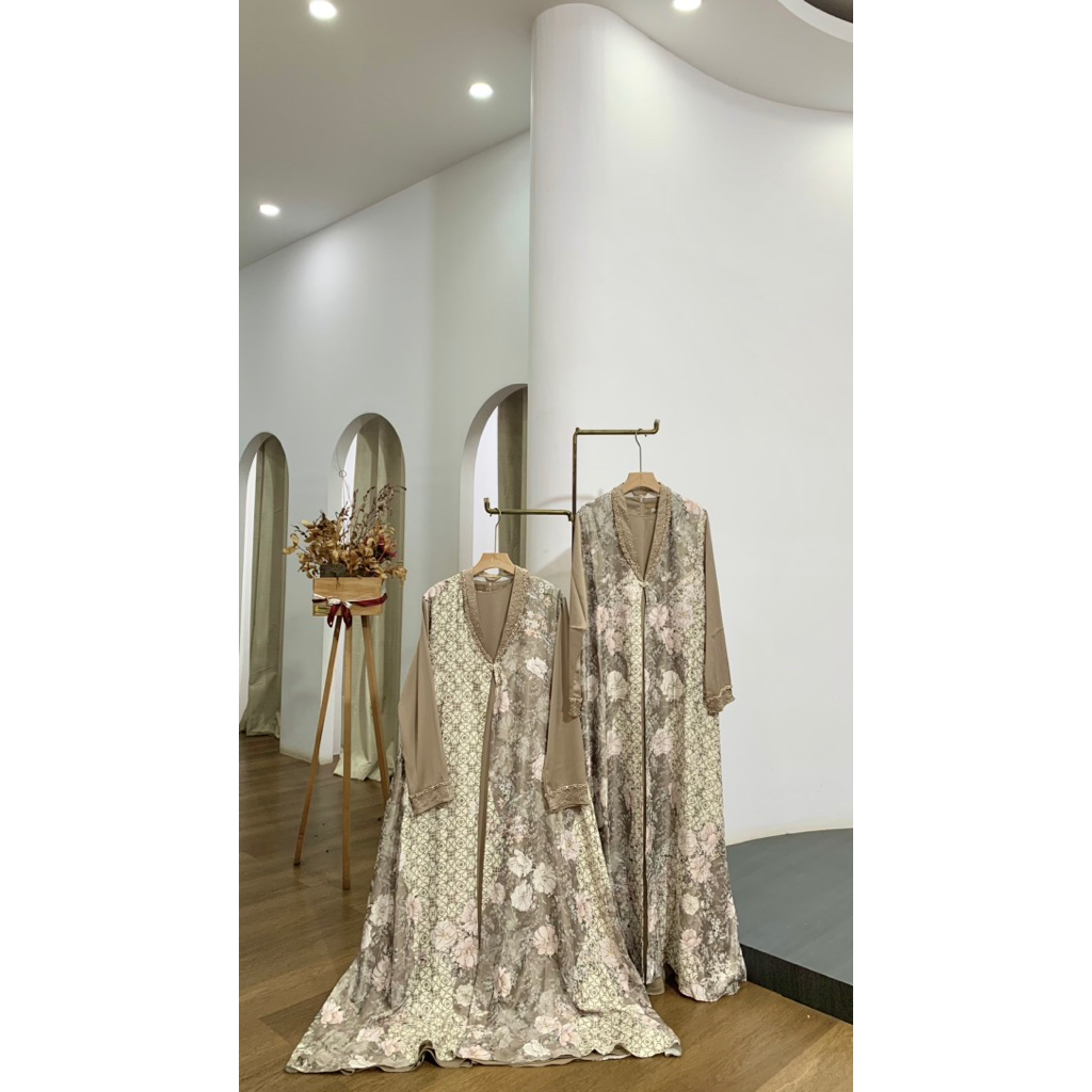 gamis outer payet leher terbaru