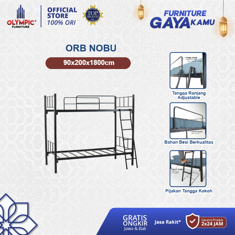 Olympic Ranjang Besi Susun / Divan Rangka Besi / ORB Nobu