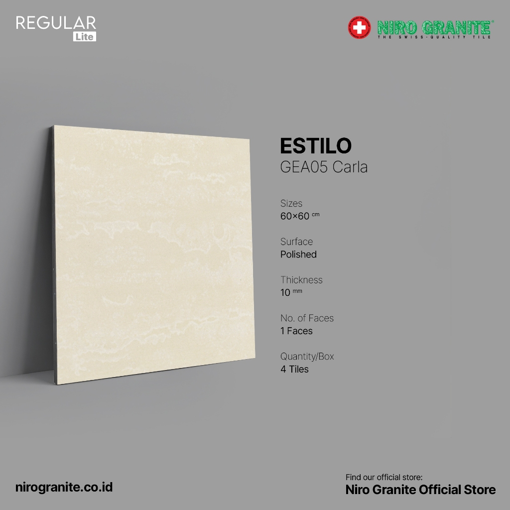 NIRO GRANITE 1st Grade - Estilo GEA05 - Polished - 60 x 60