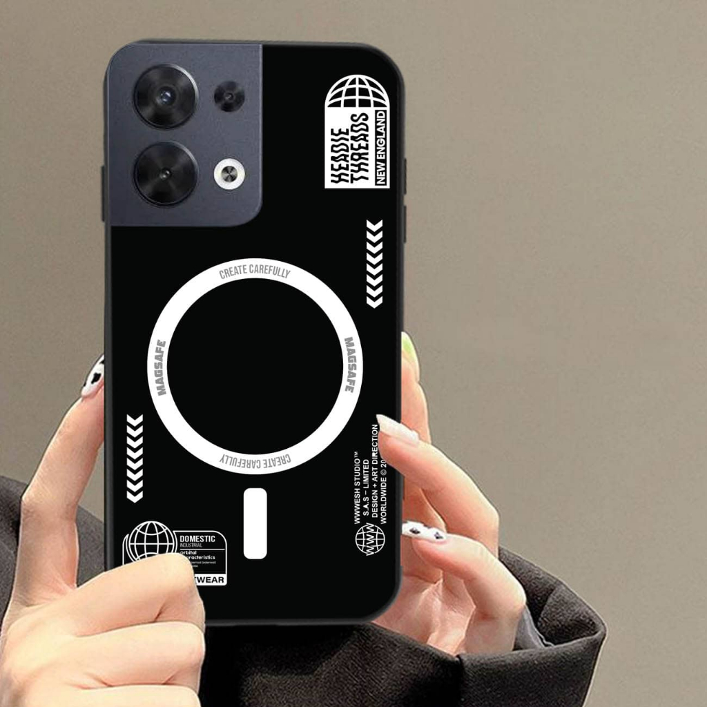 GK378  (OPPO RENO 8 4G) Softcase Kaca OPPO RENO 8 4G - Case OPPO RENO 8 4G - Casing hp OPPO RENO 8 4