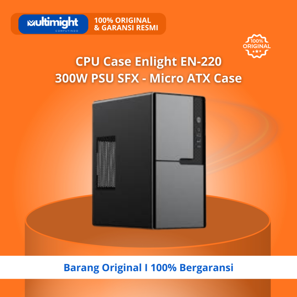 Enlight EN-220 Casing CPU Micro ATX Mini ITX + PSU Enlight 300W USB 3.0 Office Case EN220